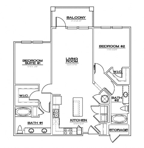 a floor plan of a house with bedrooms and a bathroom